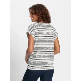 Casual Looks WITT WEIDEN Print-Shirt in ecru-schwarz-bedruckt | Gr.: 44