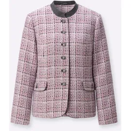 Witt Weiden Bouclé-Blazer in mauve-schwarz-gemustert | Gr.: 54