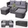 MCW Lounge-Set, anthrazit, hellgrau