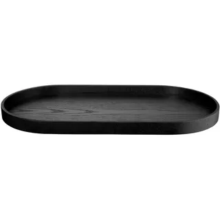 Asa Selection Holztablett oval schwarz