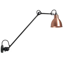 Lampe Gras - 304L60 Wandleuchte Schwarz/Kupfer - cm