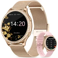 RifePhi Damen Smartwatch 1.32 | Fitness Tracker & SpO2 Messung | IP67 Wasserdicht Schlafanalyse + Anruffunktion | Sportuhr mit Schrittzähler & Herzfrequenzmesser Kompatibel mit iPhone/Android
