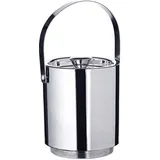 Edzard Eiseimer Seattle (3,2 Liter, Höhe 16 cm) Eiswürfelbehälter mit Deckel und Einsatz, Eisbehälter aus Edelstahl hochglanzpoliert, doppelwandig