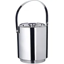 Edzard Eiseimer Seattle (3,2 Liter, Höhe 16 cm) Eiswürfelbehälter mit Deckel und Einsatz, Eisbehälter aus Edelstahl hochglanzpoliert, doppelwandig