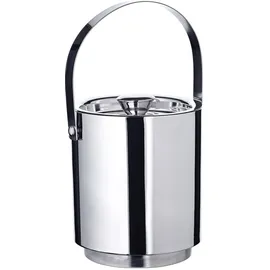 Edzard Eiseimer Seattle (3,2 Liter, Höhe 16 cm) Eiswürfelbehälter mit Deckel und Einsatz, Eisbehälter aus Edelstahl hochglanzpoliert, doppelwandig