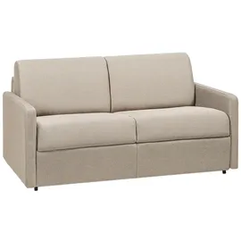 vente-unique Schlafsofa 2-Sitzer - Liegefläche: 120 cm - Matratzenhöhe: 14 cm - Stoff - Beige - CALIFE