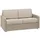 vente-unique Schlafsofa 2-Sitzer - Liegefläche: 120 cm - Matratzenhöhe: 14 cm - Stoff - Beige - CALIFE