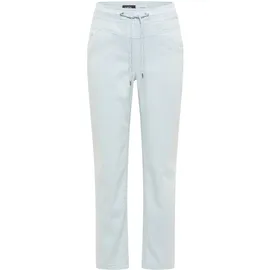 Cecil Stoffhose CECIL Damen, Gr. M Länge 28, diamond blau, Stoff, 56% Lyocell, 41% Baumwolle, 3% Elasthan. unifarben, comfort fit knöchelfrei, Hosen Stoffhose, Middle Waist