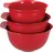 KitchenAid Rührschüsseln Set 3-tlg. Rot