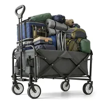 Relaxdays Bollerwagen faltbar grau