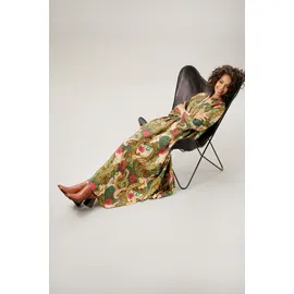 Aniston CASUAL Maxikleid Blumen/Paisley Grün/Orange/Pink/Schwarz 40