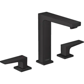 Hansgrohe Metropol 3-Loch Waschtischarmatur Mattschwarz