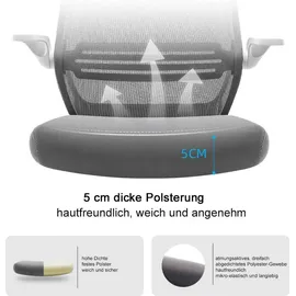 SIHOO Moderner ergonomischer Bürostuhl Schwarz