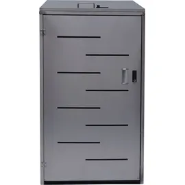 Mendler Mülltonnenverkleidung HWC-E83 116 x 71 x 98 cm grau