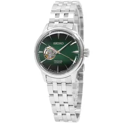 Seiko Men's SSA441J1 Presage Open Heart Green Dial Auto