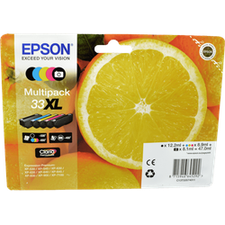 5 Epson Tinten C13T33574011  33XL  5-farbig