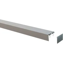 INDEKO Innenlaufschiene INDEKO "Stockholm", silber (silberfarben), L:220cm, Metall, Gardinenstangen