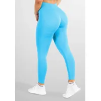 SMILODOX Damen Leggings Amaze Pro Hellblau Melange wolkiges Blau