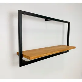 Andas »Londen« aus Metall, Ablageflčhen aus massiver Eiche