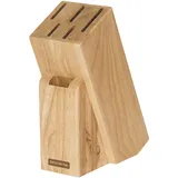 Tescoma Messer-und Scherenblock, Holz, beige, 16 x 8 x 21 cm