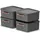 Rotho Maloja Aufbewahrungsbox 39,5 x 38,0 x 17,7 cm 4-tlg. schwarz