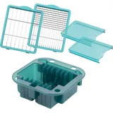 Genius Nicer Dicer Chef Professional Gemüseschneider Zubehör Set 5 tlg. Gemüsehobel Aufbewahrungseinsatz, Messereinsätze, Schutz für Messereinsätze,