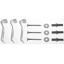Duravit D-Code Wannenanker 790125000000000 3 Stück, für Badewanne/Duschwanne D-Code an Wand