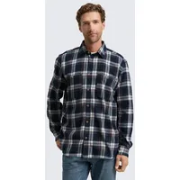 Tom Tailor Langarmhemd kariert Blau S
