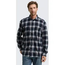 Tom Tailor Langarmhemd kariert Blau S