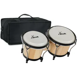 XDrum Bongos Club Natur Set inkl. Bongotasche