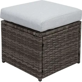 MeXo Polyrattan Lounge-Set 7-tlg. grau