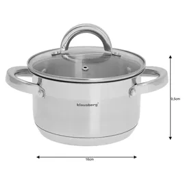 Klausberg Kochtopf 16 cm rund