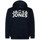 Jack & Jones PlusSize Large Size Corp Logo Kapuzenpullover bleu navy 2XL