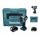 Makita DTW 701 T1J Akku Schlagschrauber 18 V 700 Nm 1/2" XPT Brushless + 1x Akku 5,0 Ah - ohne Ladegerät