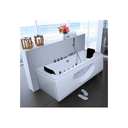 Whirlpoolwanne White M, B/T/H in cm: 180/90/55, mit Whirlpool-System 90 cm