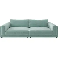 3C Candy Big-Sofa Karalis mit extra großer Sitztiefe, elegantes Mega Sofa zum Relaxen, auch in Cord- oder Leder-Bezug, lose Kissen, loungige Bequemlichkeit grün