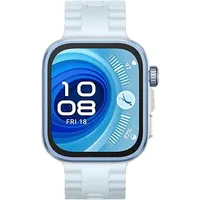 Huawei Watch Fit 4 Pro Silber Flourelastomerarmband Blau