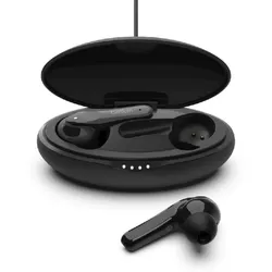 Belkin Soundform Move Plus Schwarz, Kabellose Kopfhörer, kabelloses Ladecase