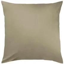 Traumschlaf Uni Kissenhülle Monaco 2er Set 2x 80x80 cm | taupe - braun