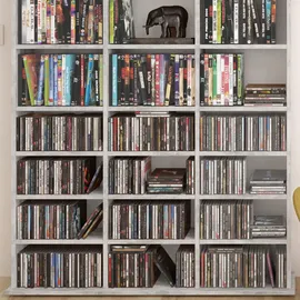 Vicco CD-Regal Jukebox, Beton, 105.4 x 136 cm,