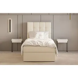 moeblo Boxspringbett 90 x 200 cm Beige