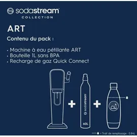 Sodastream Art mandarin red + Kunststoffflasche + CO2-Zylinder