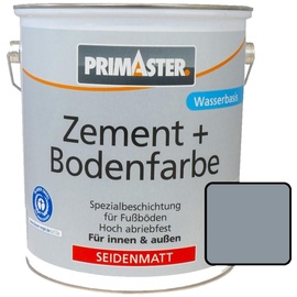 Primaster Zementfarbe und Bodenfarbe 750 ml silbergrau seidenmatt