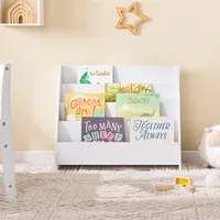 SoBuy Bücherregal Kinderregal mit 4 Offenen Fächer und 1