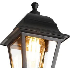 QAZQA Laterne Kunststoff 3-Licht IP44 E27 schwarz