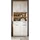 inn.furn Mambo Hochschrank 74 x 191 cm Weiß Hochglanz/Eiche Holz