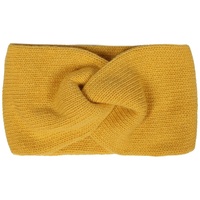 Zwillingsherz Stirnband mit Zopf-Knoten - Hochwertiges Strick-Kopfband für Damen- Kaschmir - Ohrenschutz - Haarband - warm weich und luftig für Frühjahr Herbst und Winter - gelb