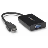 Startech StarTech.com HDMI to VGA Video Adapter with Audio for Laptop/Ultrabook - Videokonverter - Schwarz