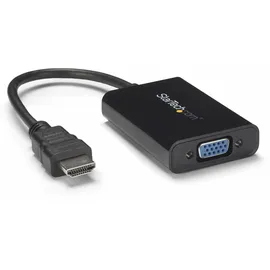 Startech StarTech.com HDMI to VGA Video Adapter with Audio for Laptop/Ultrabook - Videokonverter - Schwarz