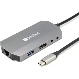 Sandberg USB-C 6-in1 Travel Dock